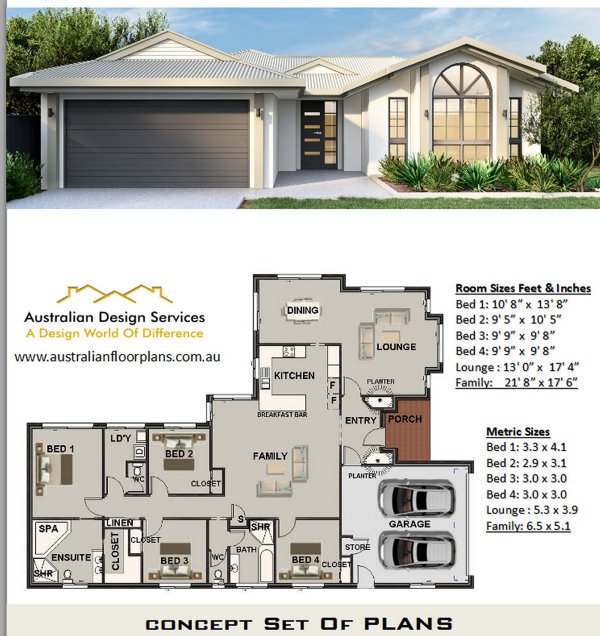 4 Bed bayad modern house Plan